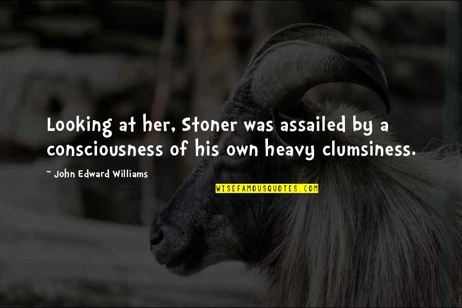 Kiseleffin Quotes By John Edward Williams: Looking at her, Stoner was assailed by a