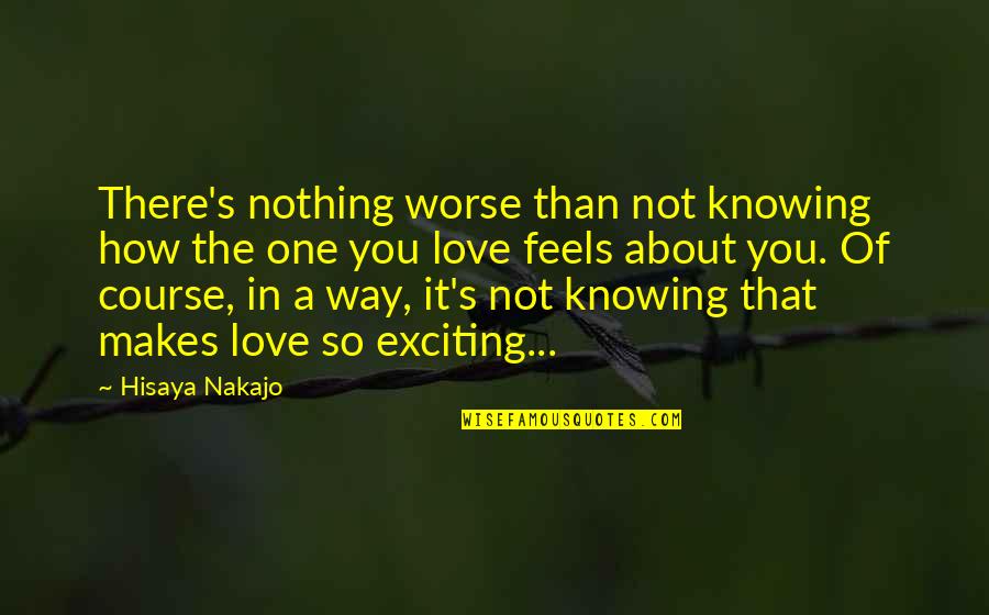 Knowing Love Quotes By Hisaya Nakajo: There's nothing worse than not knowing how the