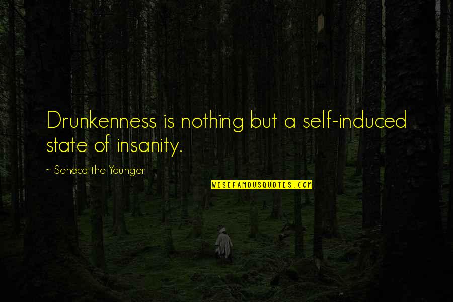 Knucklebones Quotes By Seneca The Younger: Drunkenness is nothing but a self-induced state of