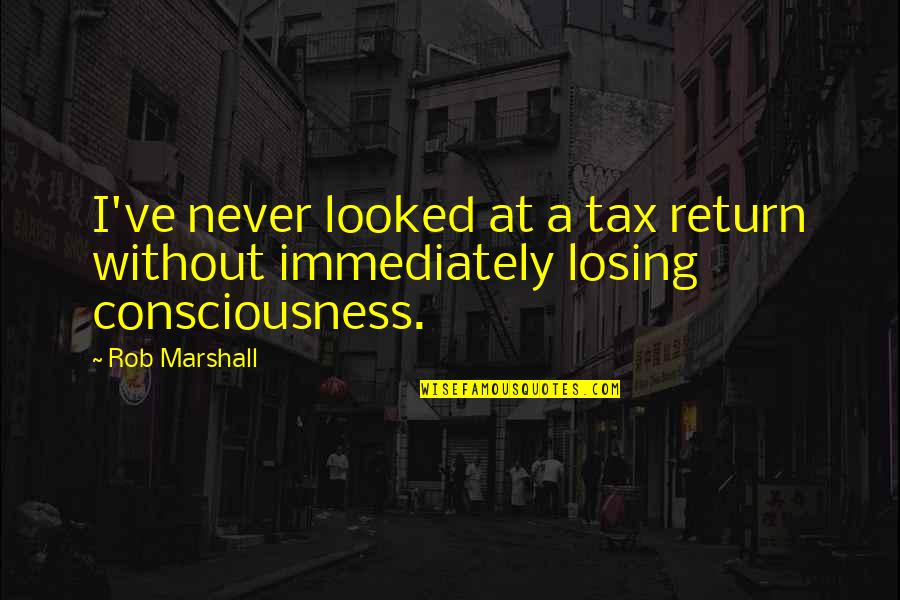 Ko9th Quotes By Rob Marshall: I've never looked at a tax return without