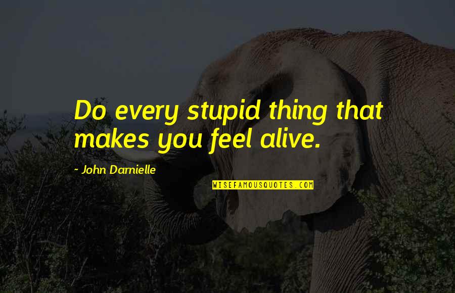 Koolhoven Fk Quotes By John Darnielle: Do every stupid thing that makes you feel