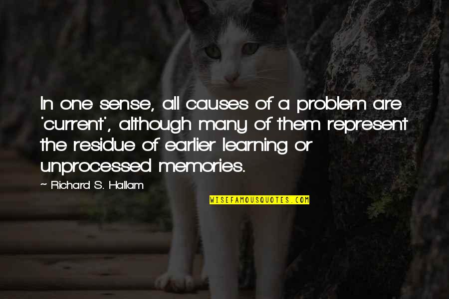 Kuat Quotes By Richard S. Hallam: In one sense, all causes of a problem