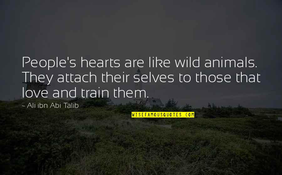 Kudzai Violet Quotes By Ali Ibn Abi Talib: People's hearts are like wild animals. They attach