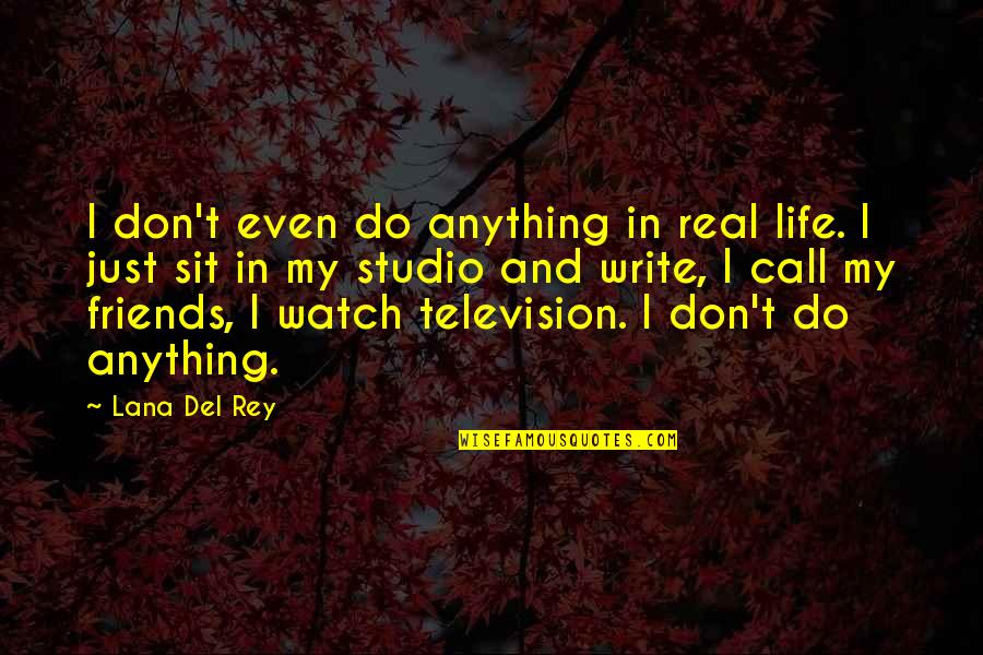 Kustas K Iv Quotes By Lana Del Rey: I don't even do anything in real life.