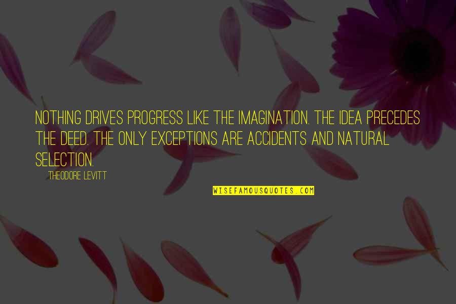 Labbe Construction Quotes By Theodore Levitt: Nothing drives progress like the imagination. The idea