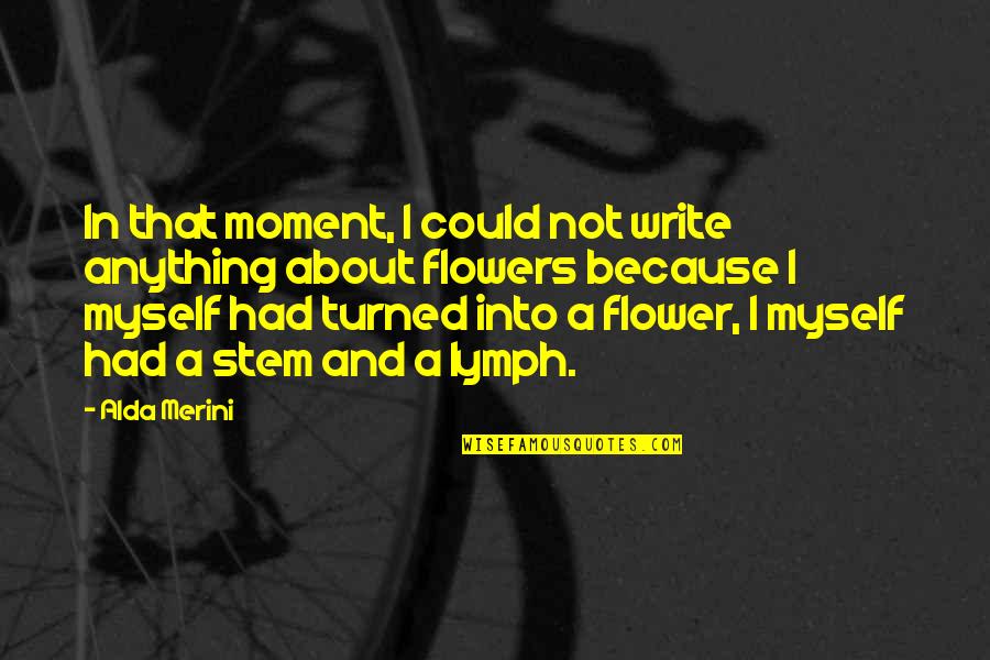 Laratas Quotes By Alda Merini: In that moment, I could not write anything