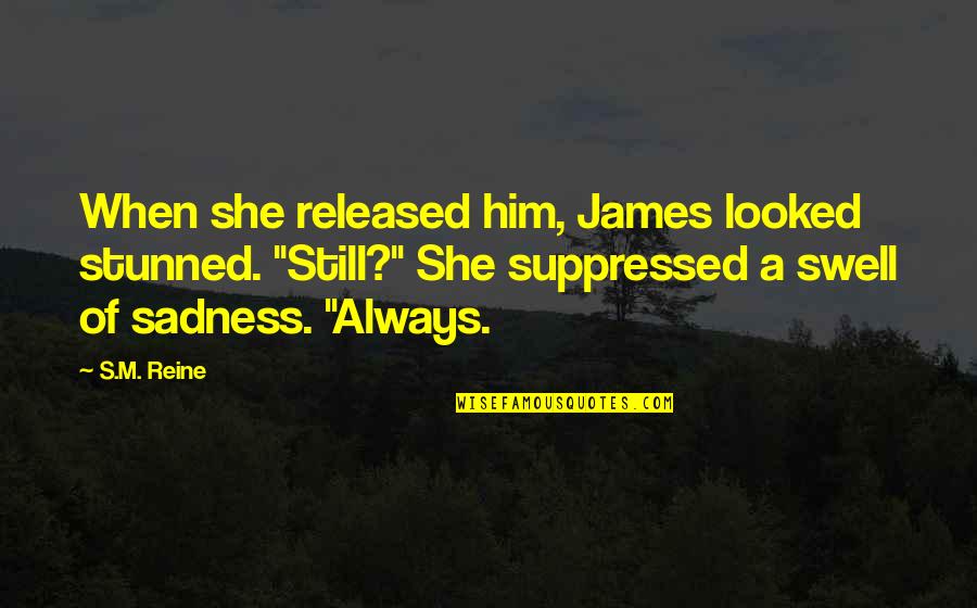 Latortue Rosemary Quotes By S.M. Reine: When she released him, James looked stunned. "Still?"