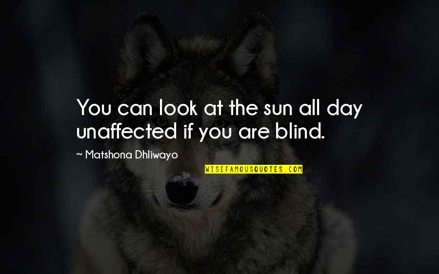 Lawfords Hardware Quotes By Matshona Dhliwayo: You can look at the sun all day