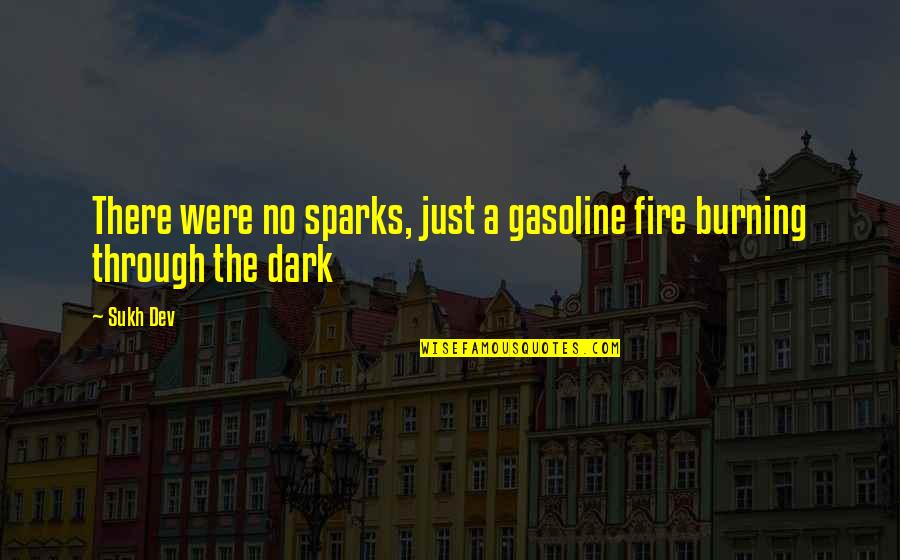 Lemcke Coat Quotes By Sukh Dev: There were no sparks, just a gasoline fire