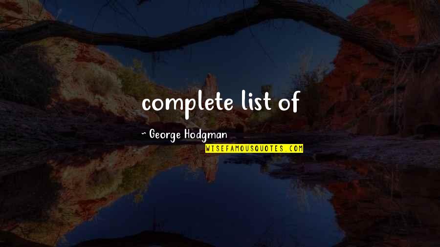 Lengthens Quotes By George Hodgman: complete list of