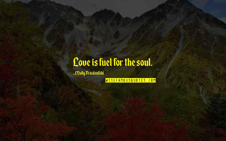 Lentretien Avec Quotes By Molly Friedenfeld: Love is fuel for the soul.