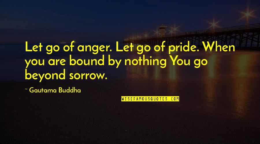 Letting Go Anger Quotes By Gautama Buddha: Let go of anger. Let go of pride.