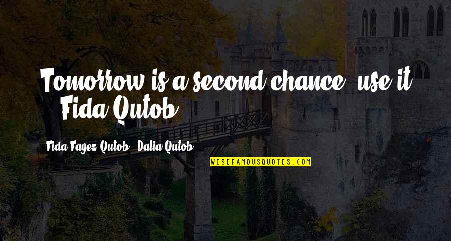 Lienden Voetbal Quotes By Fida Fayez Qutob & Dalia Qutob: Tomorrow is a second chance, use it !'-Fida