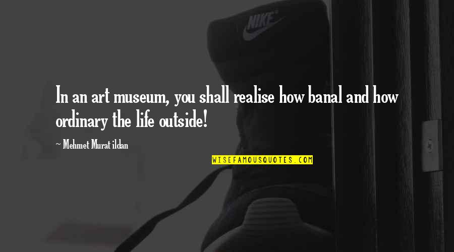 Life Art Quotes By Mehmet Murat Ildan: In an art museum, you shall realise how