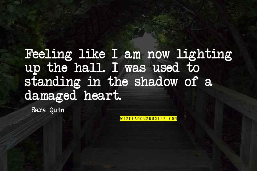 Lighting Up Quotes By Sara Quin: Feeling like I am now lighting up the