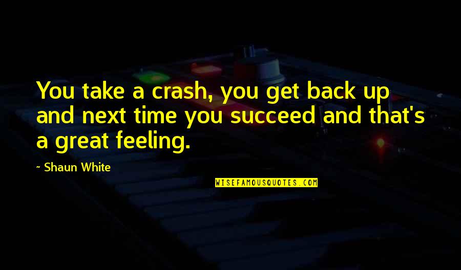 Likeastarontheearth Quotes By Shaun White: You take a crash, you get back up