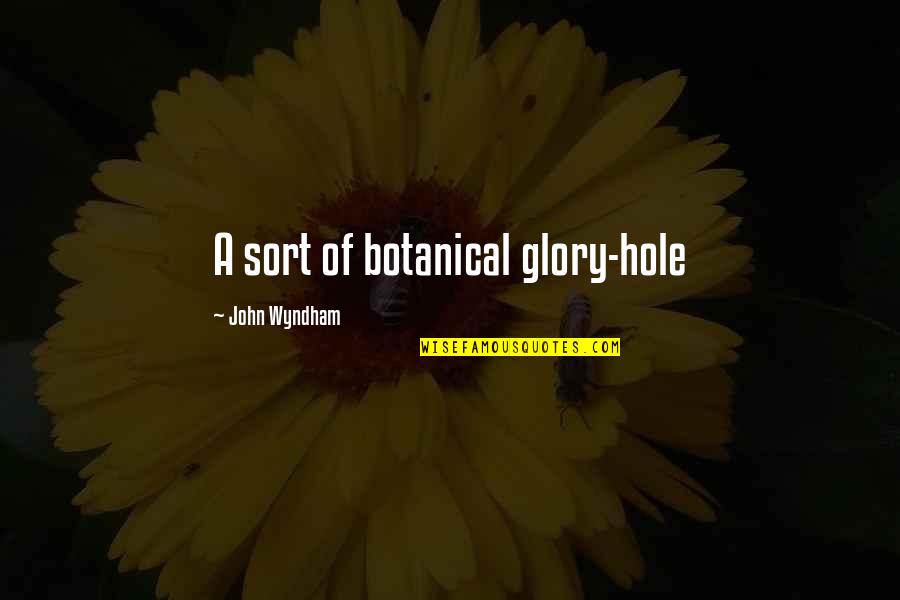 Lisonamerilka Quotes By John Wyndham: A sort of botanical glory-hole