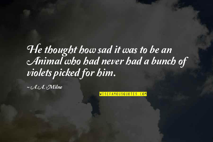 Lithuania Basketball Quotes By A.A. Milne: He thought how sad it was to be