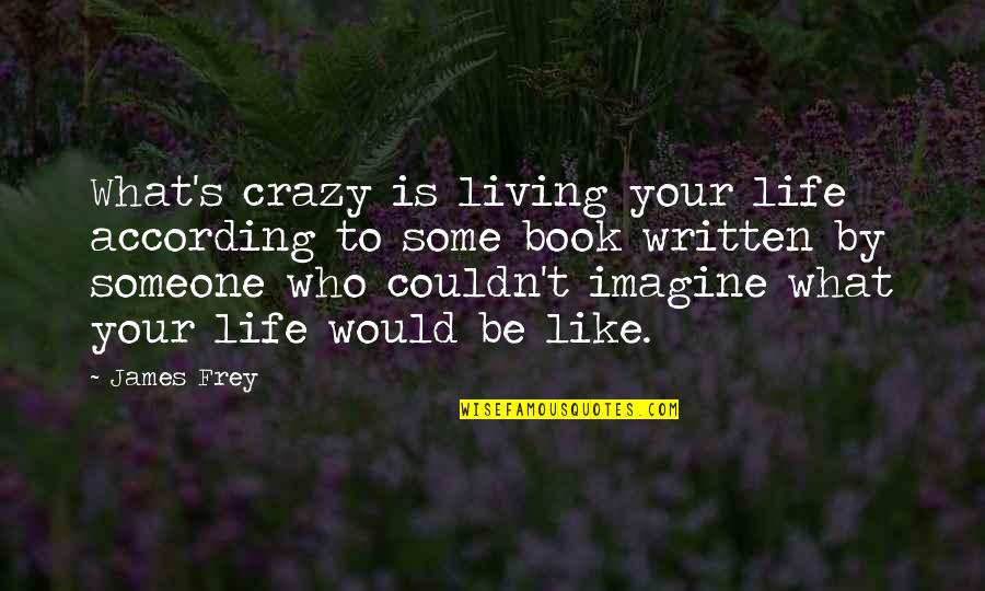 Living The Life You Imagine Quotes By James Frey: What's crazy is living your life according to