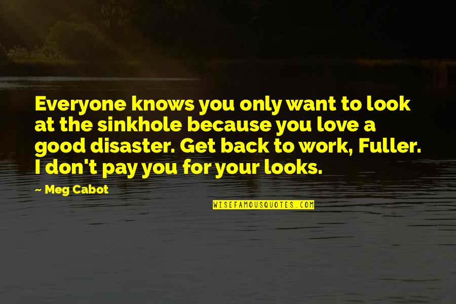 Look Back At You Quotes By Meg Cabot: Everyone knows you only want to look at