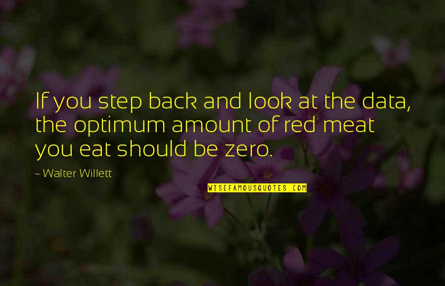 Look Back At You Quotes By Walter Willett: If you step back and look at the