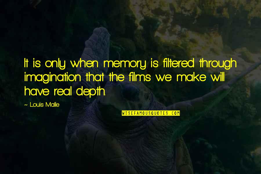 Louis Malle Quotes By Louis Malle: It is only when memory is filtered through