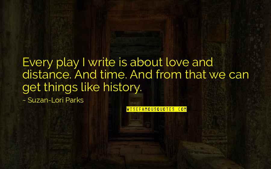 Love About Time Quotes By Suzan-Lori Parks: Every play I write is about love and