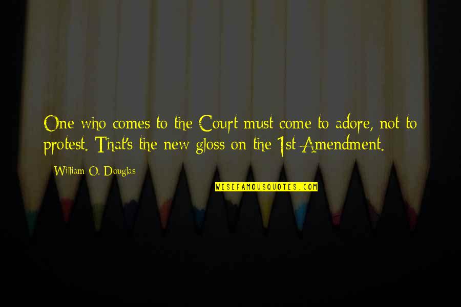 Love Happening Fast Quotes By William O. Douglas: One who comes to the Court must come