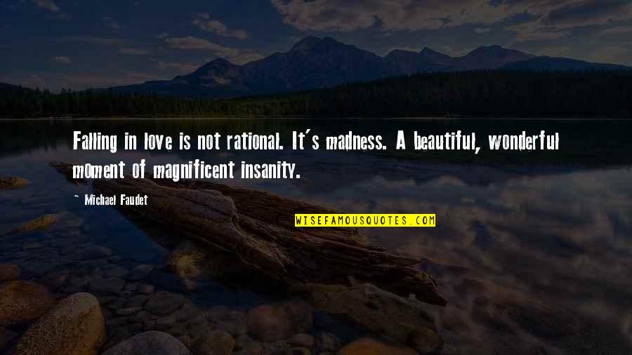 Love Is Not Madness Quotes By Michael Faudet: Falling in love is not rational. It's madness.