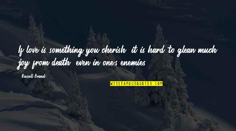 Love It Hard Quotes By Russell Brand: If love is something you cherish, it is