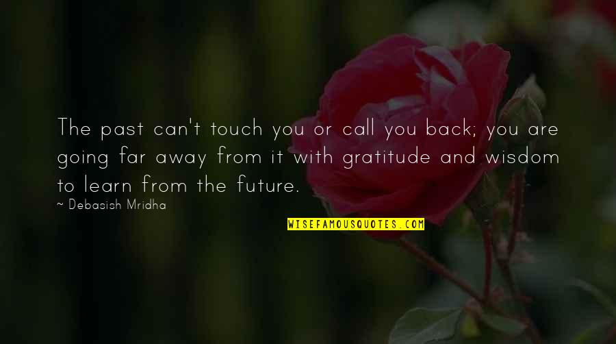 Love Past And Future Quotes By Debasish Mridha: The past can't touch you or call you