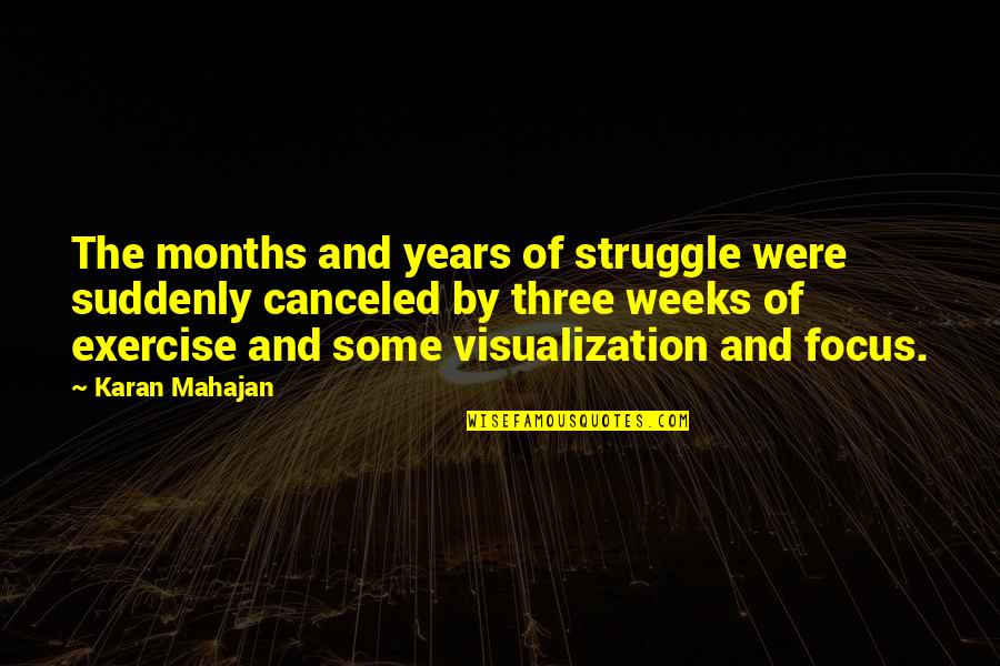 Loving To Read Books Quotes By Karan Mahajan: The months and years of struggle were suddenly