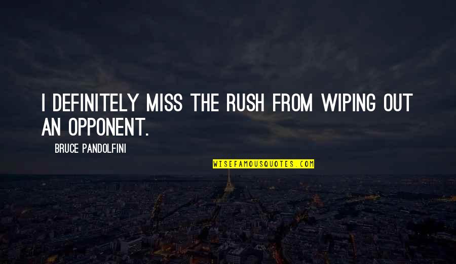 Loving Your Best Friend's Brother Quotes By Bruce Pandolfini: I definitely miss the rush from wiping out