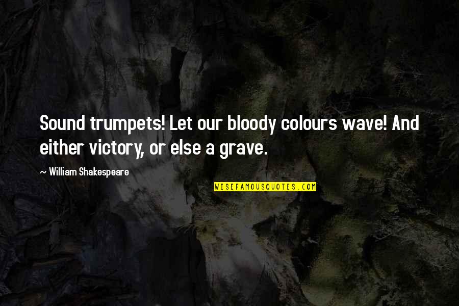 Lubricante Ocular Quotes By William Shakespeare: Sound trumpets! Let our bloody colours wave! And