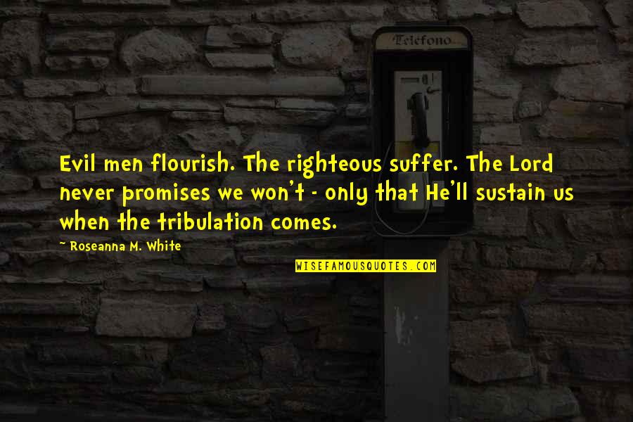 Luzette Otte Quotes By Roseanna M. White: Evil men flourish. The righteous suffer. The Lord
