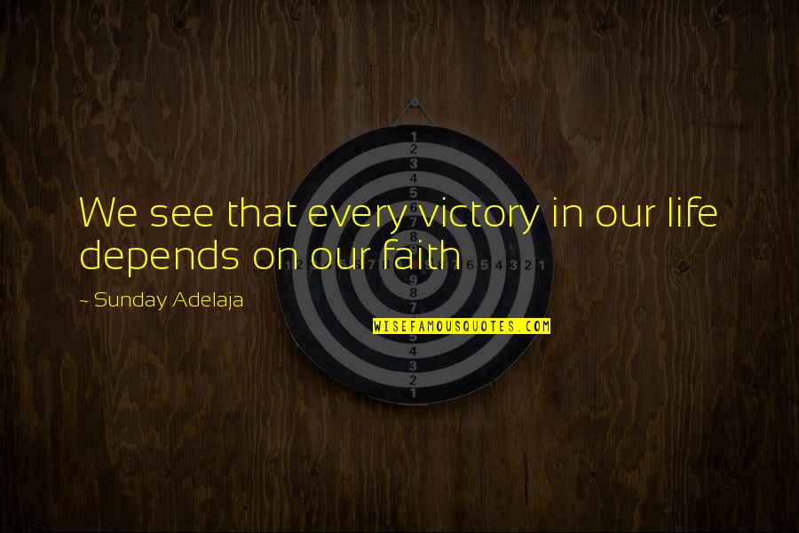 Lycus Valley Quotes By Sunday Adelaja: We see that every victory in our life