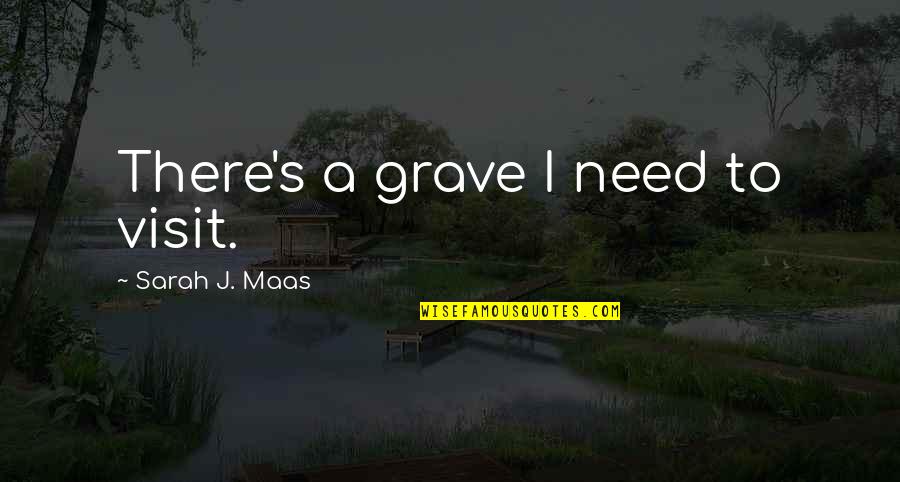 Lynnesemporia Quotes By Sarah J. Maas: There's a grave I need to visit.