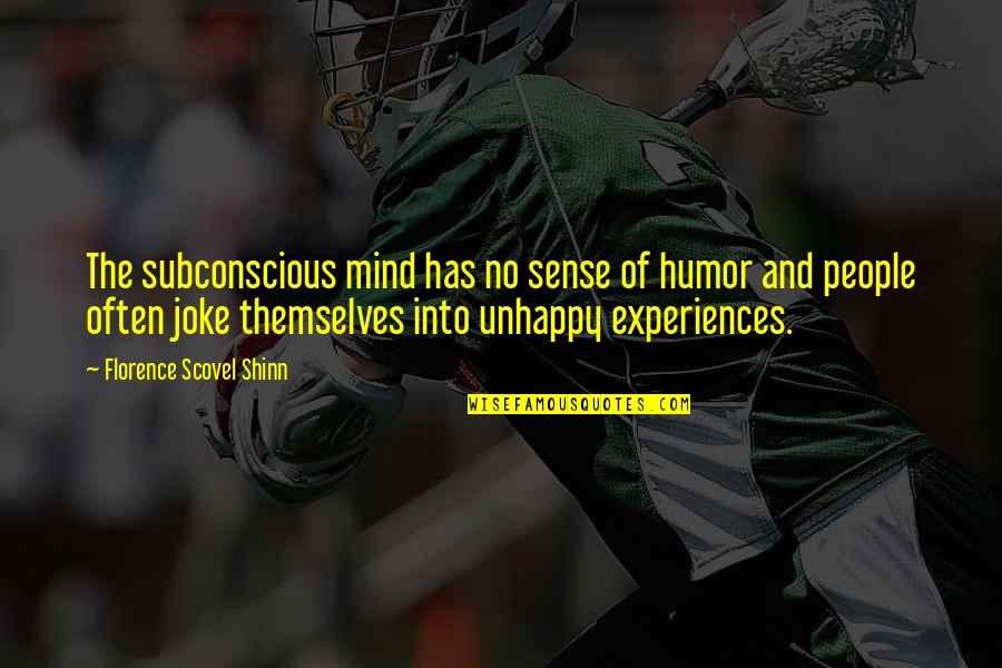 Maafi In Urdu Quotes By Florence Scovel Shinn: The subconscious mind has no sense of humor