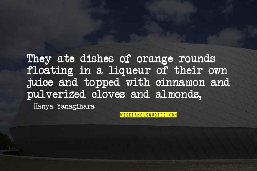 Maartje Paumen Quotes By Hanya Yanagihara: They ate dishes of orange rounds floating in