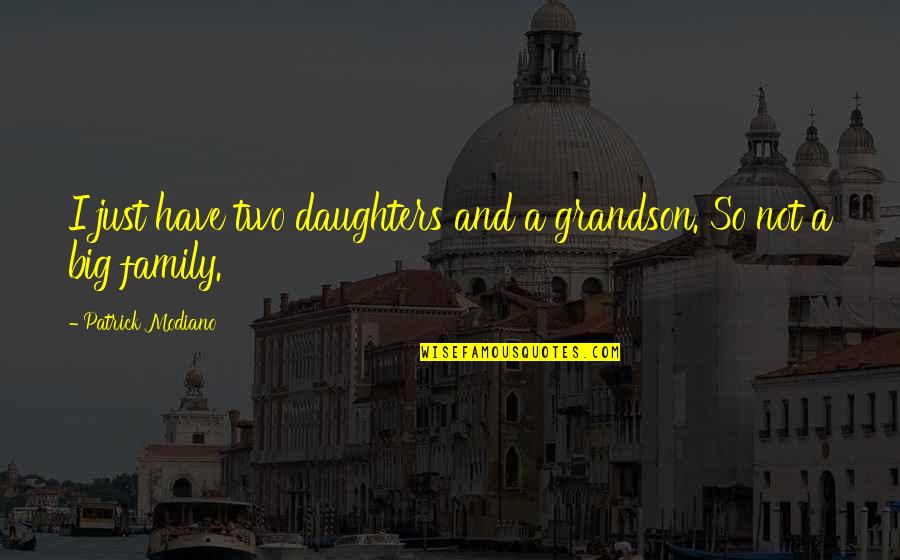 Madelyn Quotes By Patrick Modiano: I just have two daughters and a grandson.