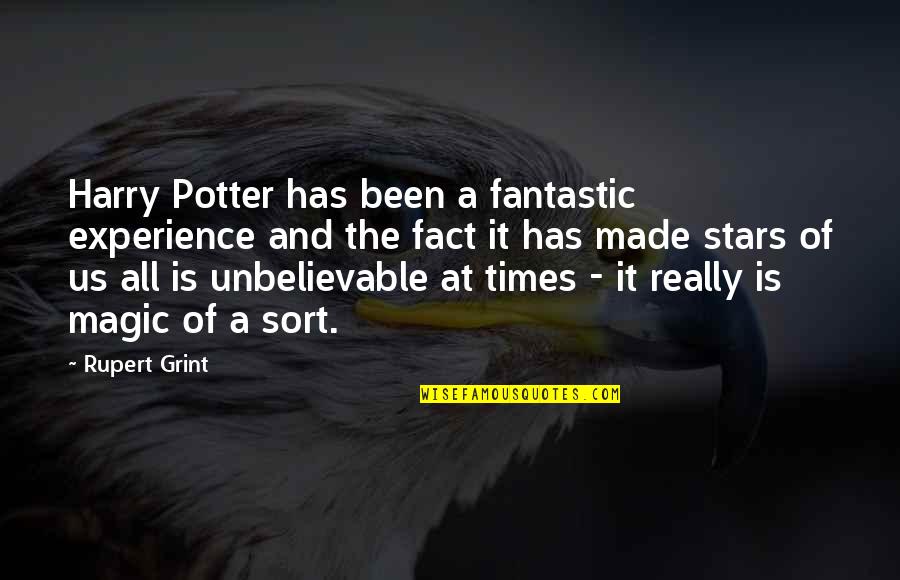 Magic Harry Potter Quotes By Rupert Grint: Harry Potter has been a fantastic experience and