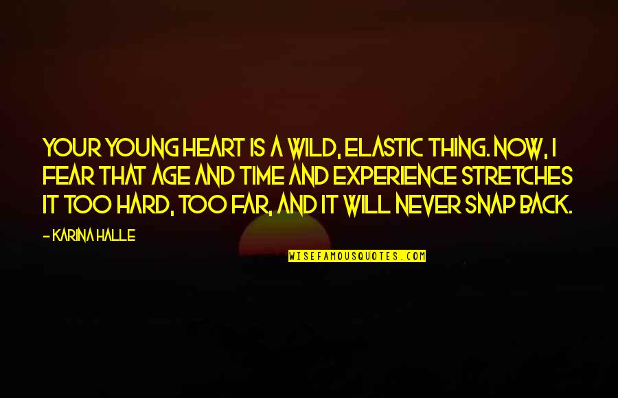 Mahiro Maeda Quotes By Karina Halle: Your young heart is a wild, elastic thing.