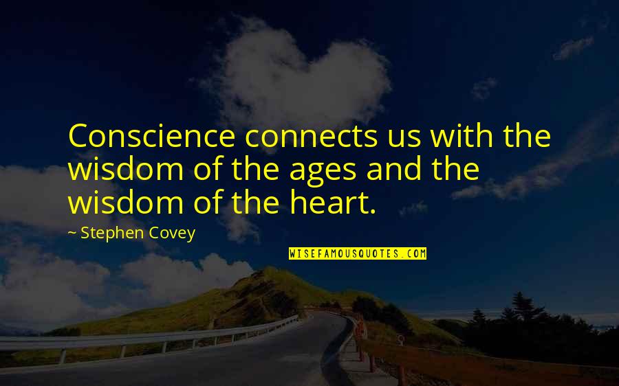 Makhfi Badakhshi Quotes By Stephen Covey: Conscience connects us with the wisdom of the