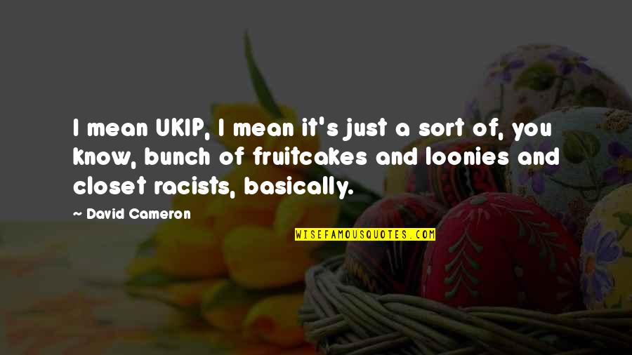 Malupe Quotes By David Cameron: I mean UKIP, I mean it's just a