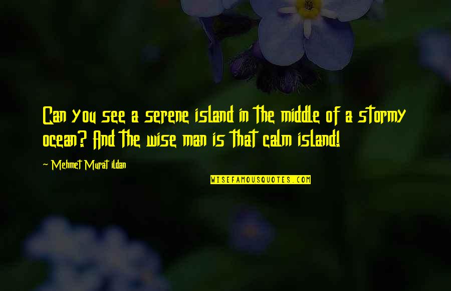 Manelica Quotes By Mehmet Murat Ildan: Can you see a serene island in the