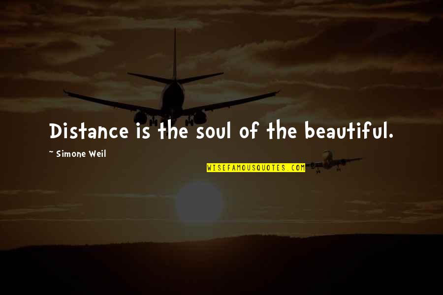 Mani Ratnam Love Quotes By Simone Weil: Distance is the soul of the beautiful.