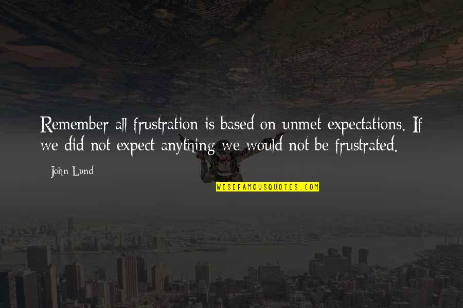 Maquiavelo En Quotes By John Lund: Remember all frustration is based on unmet expectations.