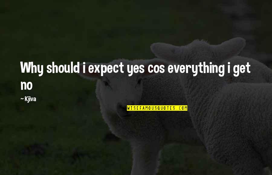 Marathi Rapper Quotes By Kjiva: Why should i expect yes cos everything i