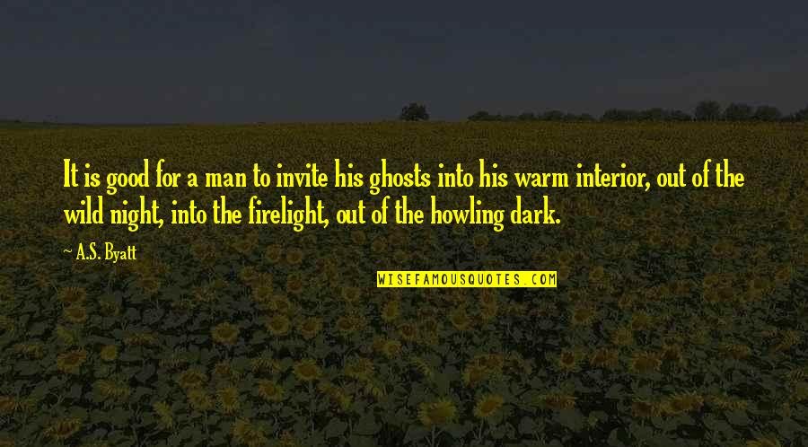 Marathi Status Life Quotes By A.S. Byatt: It is good for a man to invite