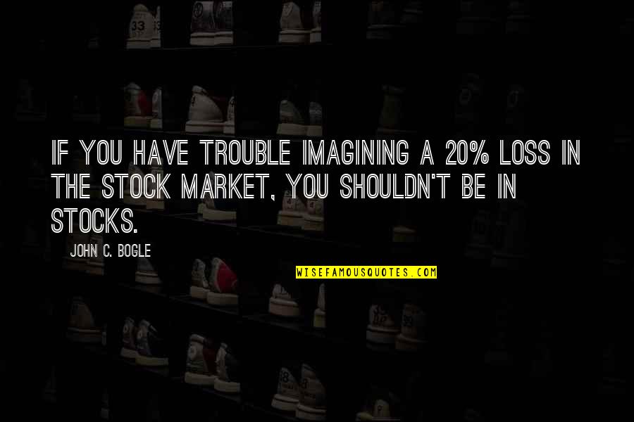 Market If Quotes By John C. Bogle: If you have trouble imagining a 20% loss